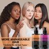 Keratin Shampoo & Conditioner Set-Moisture Scalp-Fizz Control & Strengthens Hair-Suitable For All Hair Types, 200ml+200ml