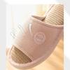 Jie Liya Unisex Linen Slippers - Sweat-Absorbent, Silent, All-Season Indoor Use
