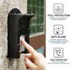 ABBP-2X Black Plastic Doorbell Rain Cover For Ring Models Doorbell Waterproof Protector Shield Video Doorbells