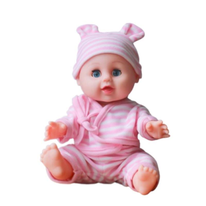 Q Dolls 30cm Reborn Baby Doll Blinking Girl Toy With Realistic Features