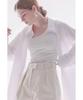 Kankeu Hidden Band Cotton Bermuda Shorts - Cream