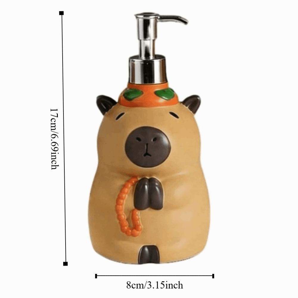 

Cute Panda Soap Dispenser Decorative Container Cartoon Hand Sanitizer Bottle Press Bottle Animal Shampoo Soap Dispenser Toilet коричневый