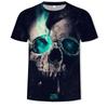 New Skull 3D Digital Printed Casual Men's Short Sleeved T-shirt