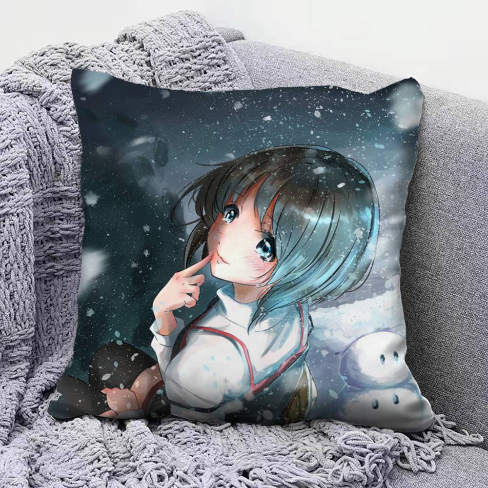 Kanon Game Anime Girl  Pillow Covers Home Sofa Cushion Covers and Aecorative Custom