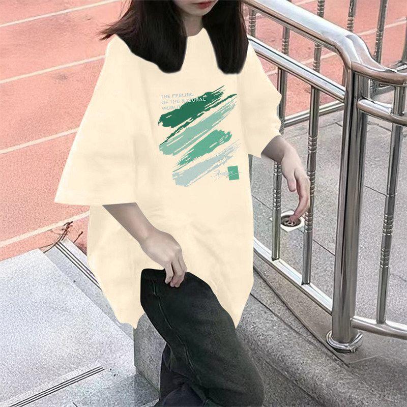 2026 New Style Loose-Fitting Slimming Ins Half-Sleeve Top 150kg Summer Women's Plus-Size Niche Fat Mmt Short-Sleeve T-Shirt