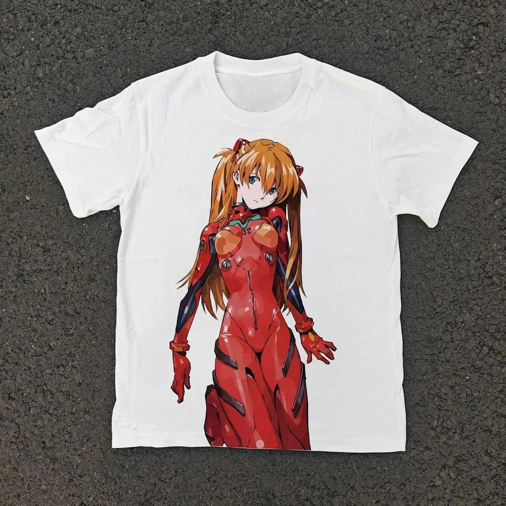 2026 New Eva Unit 01 T-shirt Neon Genesis Evangelion T-shirt for Men Japanese Anime Shirt Unisex Summer Cotton Short Sleeved Top