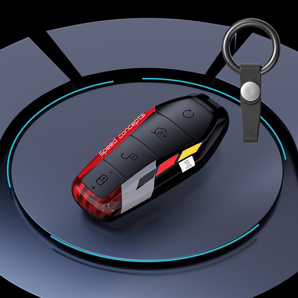 Graffiti Car Key Case Cover Shell Fob For Byd Tang Ev600 Han Ev Yuan Atto 3 Song Plus Pro Max Dmi Qin Auto Accessories