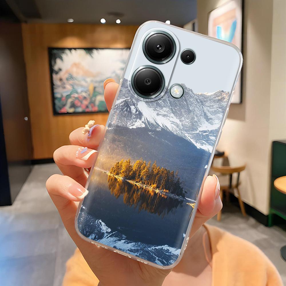 For Poco M6 Pro Phone Case Cute Panda Soft Silicone Shell For Xiaomi Poco M6Pro 4G 5G Protection Fashion Back Cover Coque Fundas