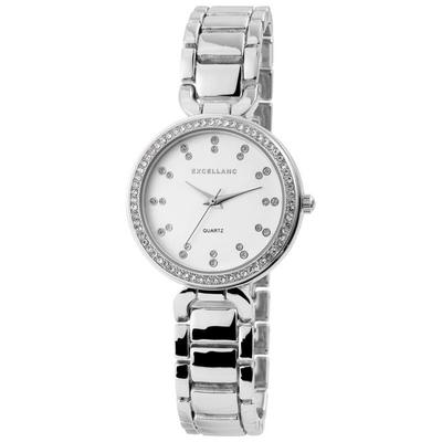 Montre Bracelet - EXCELLANC - EX0216 - Argenté - Quartz PC21 - Boîtier 35 Mm