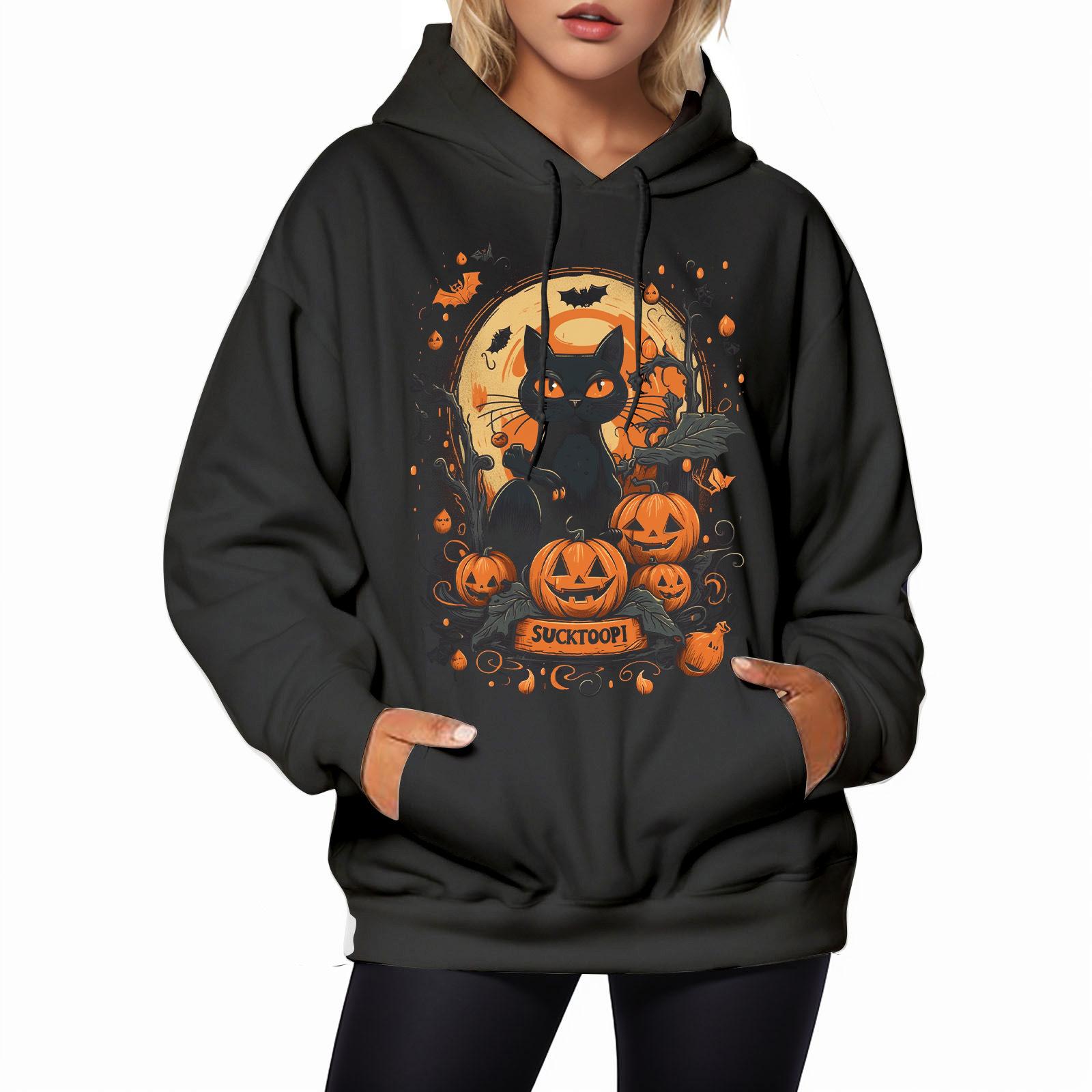 

Женские толстовки с капюшоном и карманом в винтажном стиле с 3D-принтом, осенне-зимние, с заниженной линией талии, с длинным рукавом, повседневные толстовки с капюшоном, топы 5XL