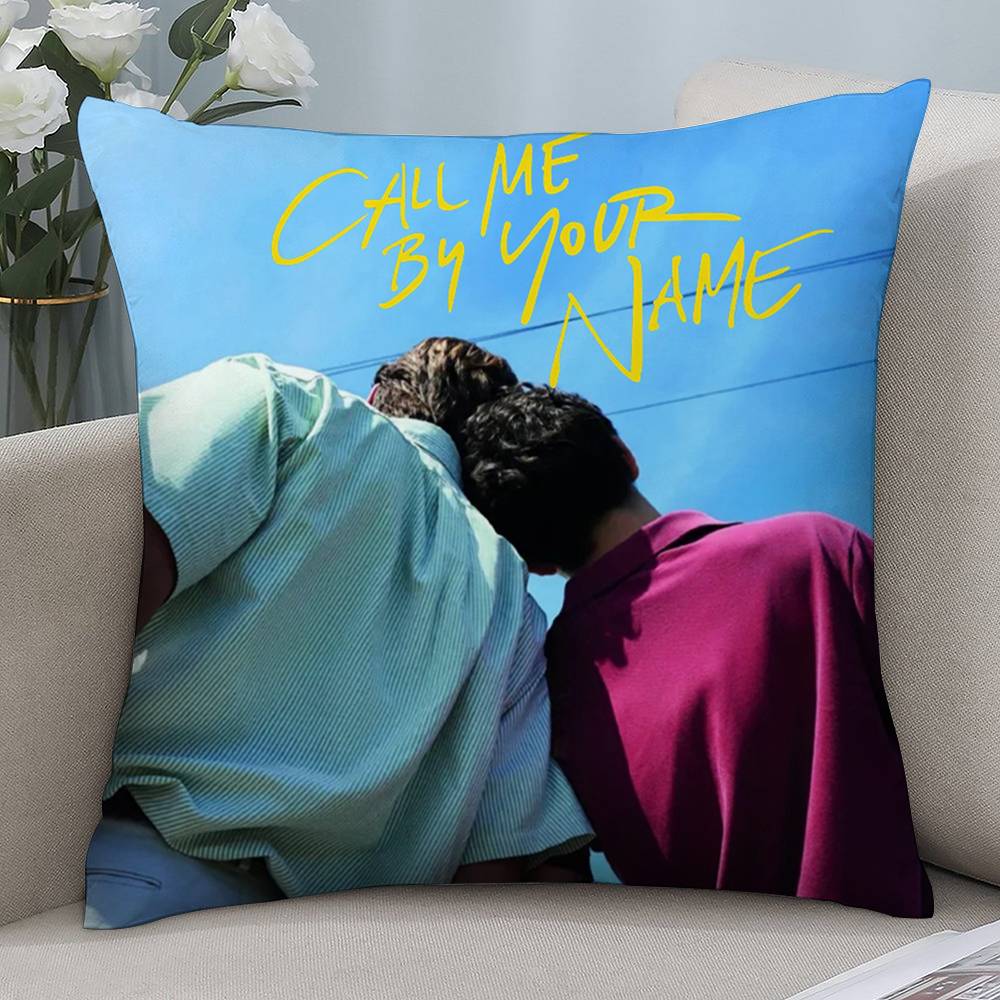 Gay Call Me Your Name Pillow Case Short Plush Double-sided Print Square Throw Pillow Covers Sofa Home Cushion Decor