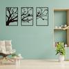 3pcs/set Tree Of Life Metal Wall Art - Branches Decor for Living Room & Office Wall Decoration