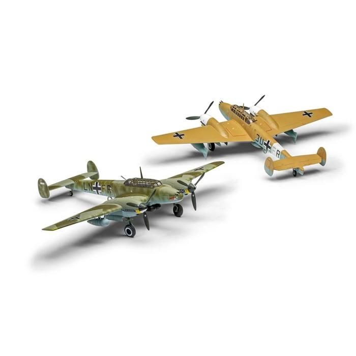 Maquette - airfix - messerschmitt bf110e-e-2 trop - 1:72 - modèle d'avion