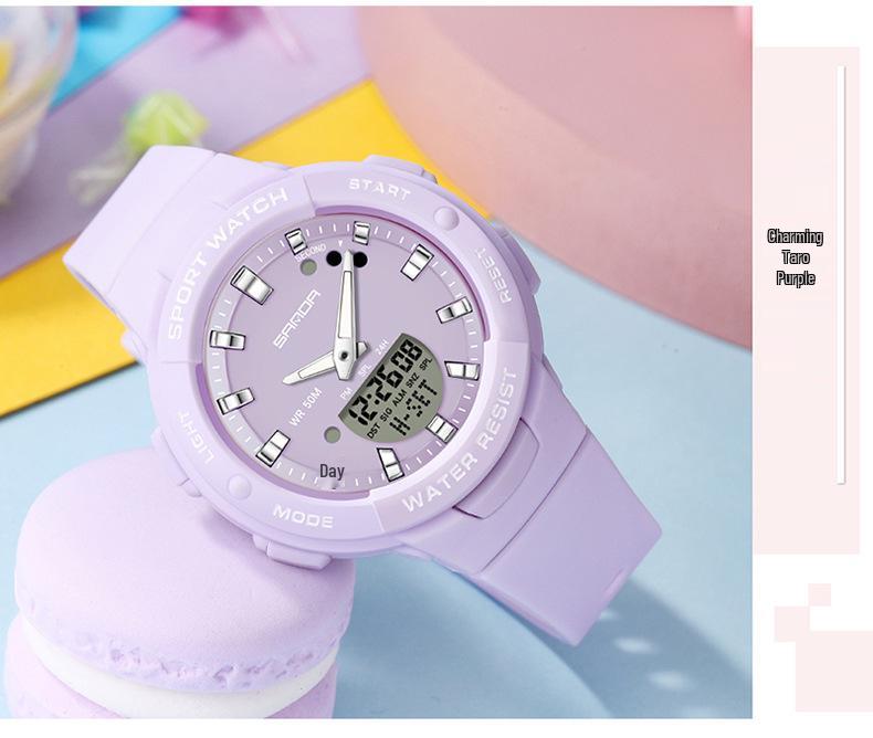 SANDA Dopamine Trend Waterdicht Casual Polshorloge voor Mannen en Vrouwen