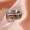 Old Style Retro Viking Rings Vintage Black Norse Runes Jewelry Celtics Knot Ring for Women Men Unique Gift