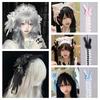 Jk Lolita Lace Headband Sweet Anime Maid Cosplay Headdress Gothic style Ruffled Hairband  Daily