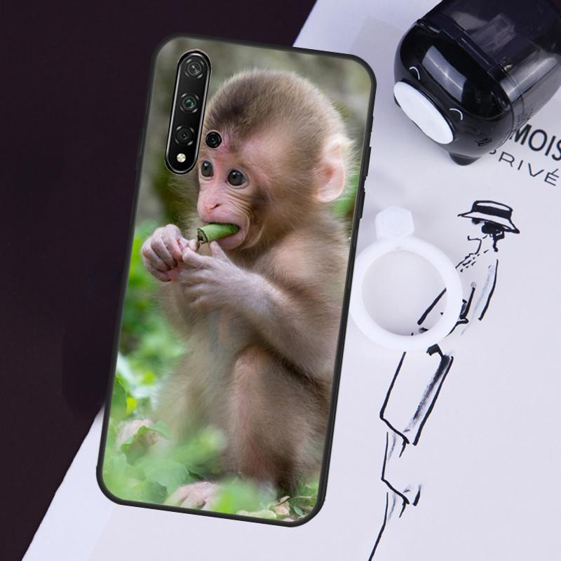 Cute Baby Monkey Animal Case For Huawei Nova 3i 7i 11i 11 Pro 10 9 SE 5T Y60 Y61 Y70 Y90 Y91 P20 P30 P40 Lite Cover