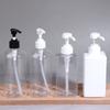 500Ml Refillable Pump Bottles Clear White Plastic Liquid Dispensing Bottle For Lotion Shampoo Soap Body Wash Travel Use