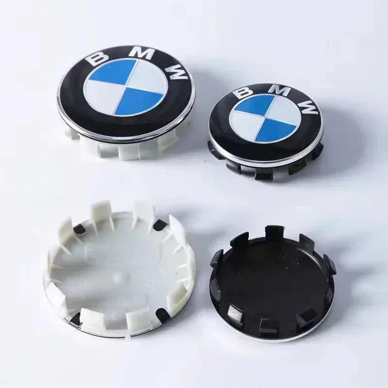 Neues 4-teiliges 56/68mm Autoemblem Radnabendeckel Aufkleber Felgenemblem Zubehör Für Bmw M E46 E90 E60 F10 F30 E39 E36 F2