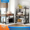 Multilayer Kitchen Countertop Rack for Microwave, Oven, Rice Cooker & Spice Storage