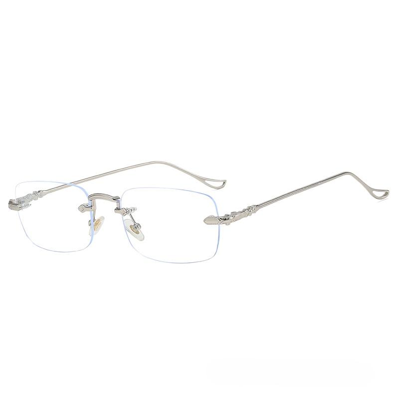 

Очки с защитой от радиации для женщин и мужчин Очки без оправы Очки для компьютера Очки без оправы Очки с защитой от синего света серебряный