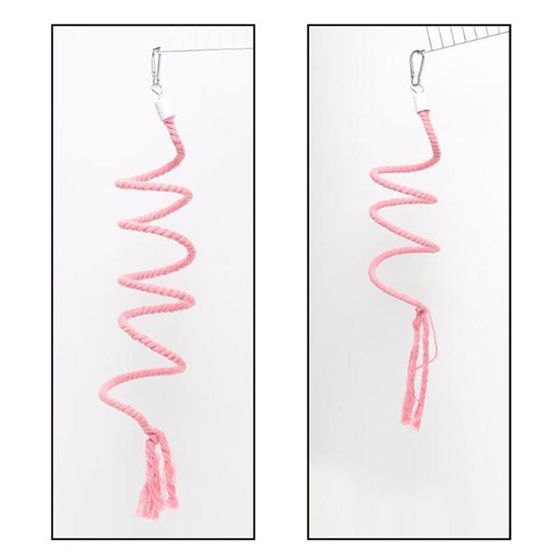 Creative Parrot Climbing Ladder Rotating Swing Bird Hanging Standing Rope Toys