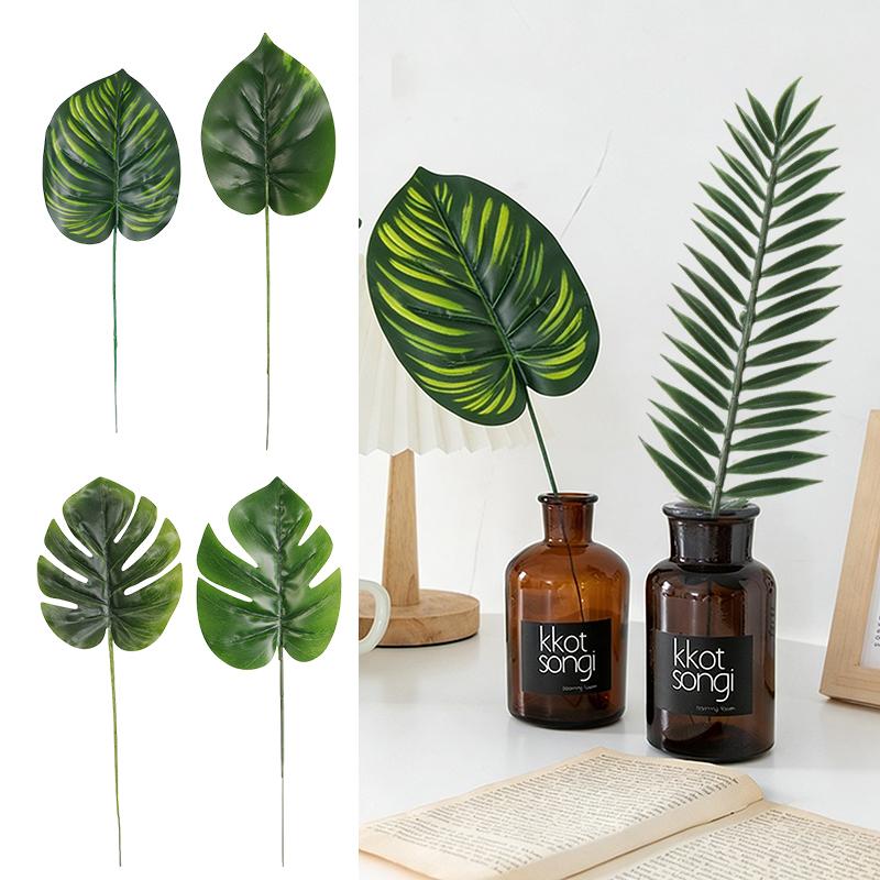 Artificial Monstera Deliciosa Leaf Artificial Flowers Artificial Plant Home Decor Outdoor Decor and Accessories Table Decor