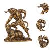 Statue Animal Sculpture Ornament Decorative Home Office Decor Resin Figurine for Stock Market Lovers