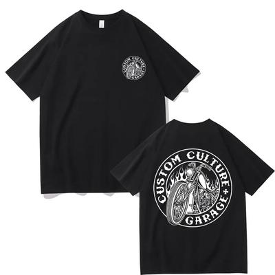 Graphic Print T-shirt Men Women Hip Hop Vintage Tshirt Men's Cotton Oversized T Shirts Male Gothic Rock Tees