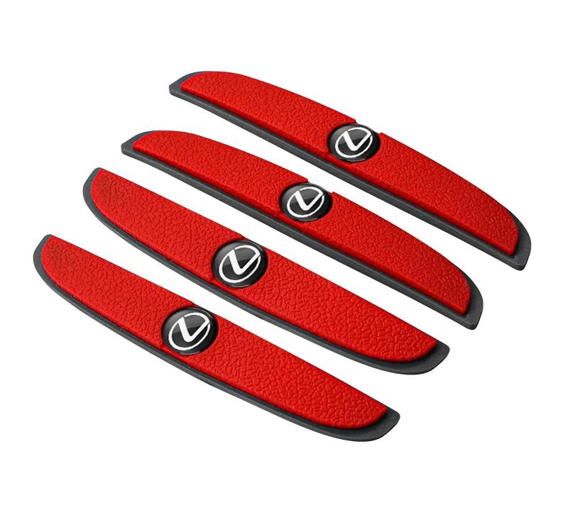For Lexus F SPORT ES RX NX LS UX LM LX GX LC RZ IS 4Pcs Rubber Anti Collision Strip Car Door Rearview Mirror Protector Stickers AER1