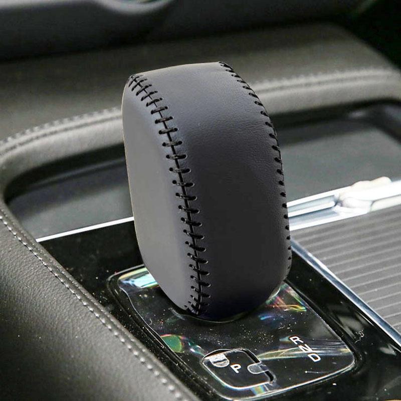 

New Leather Gear Shift Knob Cover For Volvo XC40 XC60 XC90 2024 2025 XC90 2021-2024