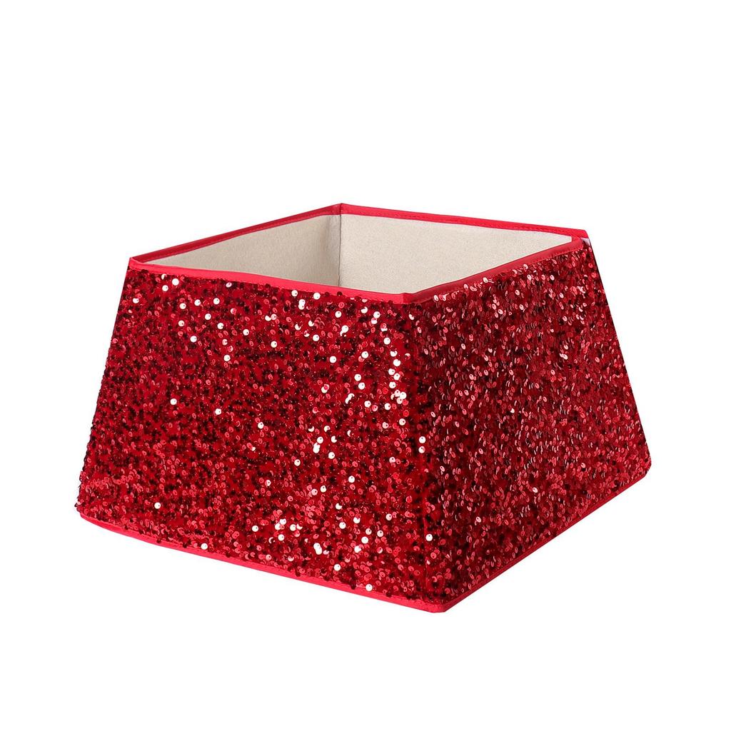 Sequin Christmas Tree Skirt: Round, Four-Cornered, Six-Cornered, Twelve-Cornered Designs