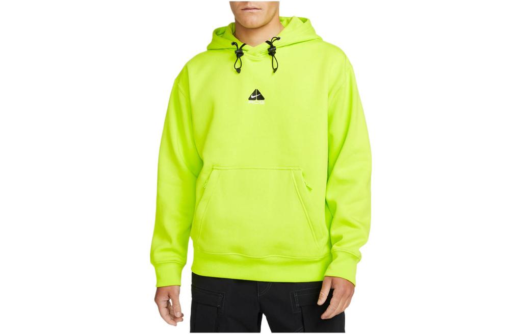 Nike ACG THERMA FIT Sweatshirts Unisex Neon Green Hooded Moderate Other DH3087-389