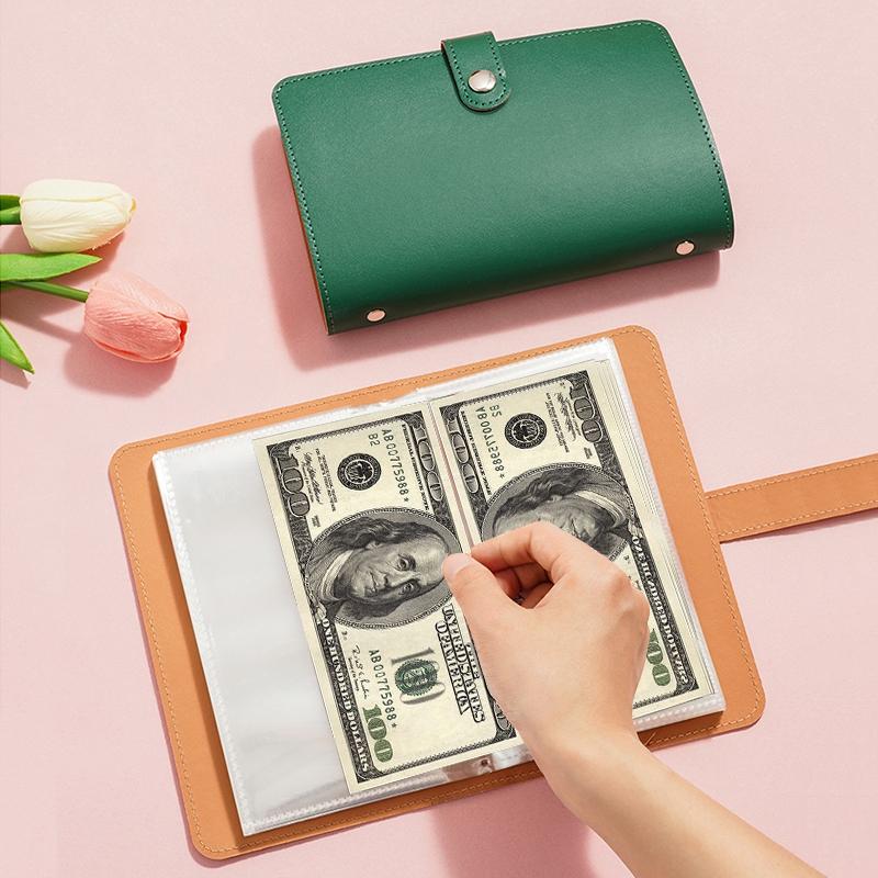 Coin Collection Album Tickets Collection  Album for Tickets 50Pages Saving Piggy Banks Cash Collect Book Money Organizer