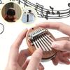 Mini Kalimba Thumb Piano 8 Key Wooden Finger Piano With Lanyard Perfect Gift Ideal For Friends Valentine'S Day Beginners Adults