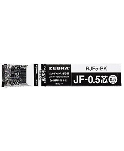Zebra Gel Ballpoint Pen Refill Sarasa JF-0.5 Lead Black 10 Pieces B-RJF5-BK