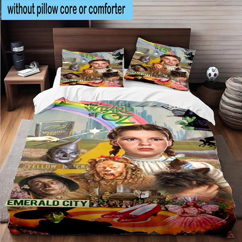 3PCS Wonderful Wizard Adventure 3pcs Bedding,Including 3PCS Duvet Cover And 2pcs Pillowcases Perfect for Christmas,Ideal for Bedroom, Dormitory
