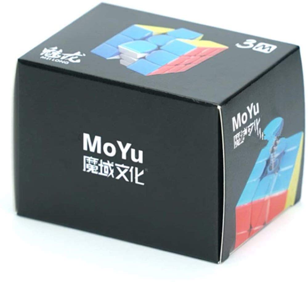 MoYu Meilong 3M Magic Cube, Magnetic Stability, Stickerless, Brain Training, Smooth Rotation, Professional Grade, 3x3 [Used]