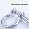 High-Strength American Bow Shackle: U-Shaped Screw Pin D-Ring for Lifting and Connecting