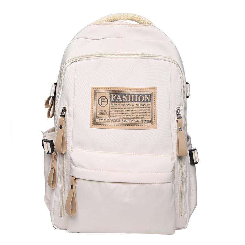 Wald Große Kapazität Einfarbiger Rucksack für Damen Koreanischer Stil Vielseitig Junior High School High School Schultasche Männlicher College-Rucksack