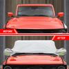 Ford Bronco 2 Kapılı/ 4 Kapılı 2021-2023 Yılı İçin Üst Yarım Araba Örtüsü, Su Geçirmez Yarım Tavan Koruma Örtüsü Dış Mekan Kar Yağmur Toz