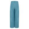 Women's Fashionable Color Button Pocket High Waist Casual Straight Leg Pants