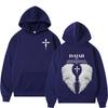 Felpe con cappuccio Cristiane Estetiche Gesù Ala Versetto Biblico Uomo Donna Moda Oversize Felpa Casual Larga Pile Felpe