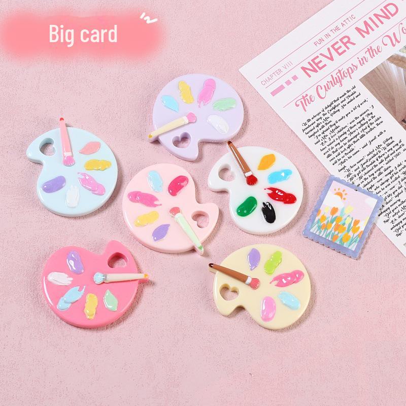 

Handmade Resin Hairpins & Decorative Shoe Buckles DIY Kit with Cartoon Cream Glue & Paint Tray