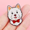 Cute Dog Enamel Pin Funny Puppy Metal Brooch for Women Dog