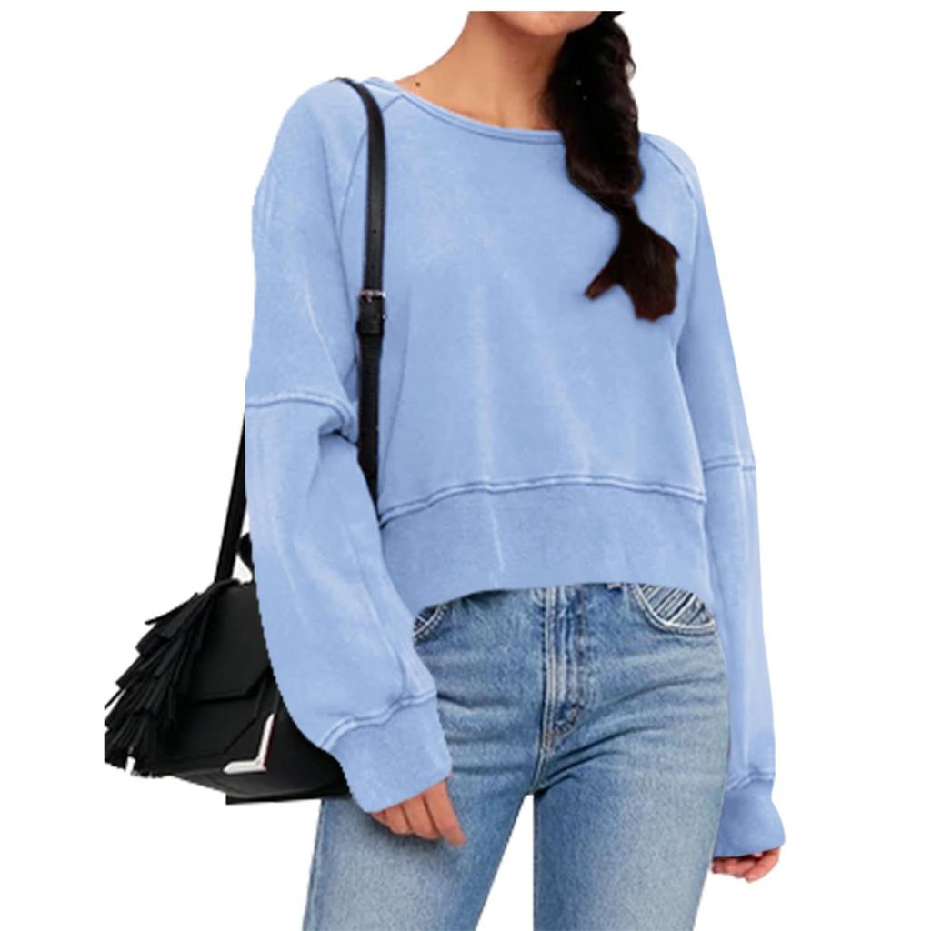 Tops For Women Long Sleeve Pullover Casual Shirts Top