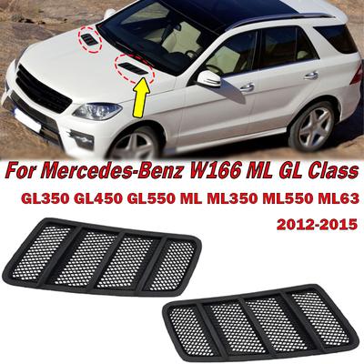 Para Mercedes-Benz W166 Classe ML GL GL350 GL450 2012-2015 Tampa da Grade de Ventilação do Capô do Carro Acessórios Automotivos 1668800105 1668800205