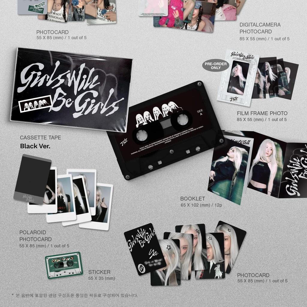 ITZY [GIRLS WILL BE GIRLS] CASSETTE TAPE