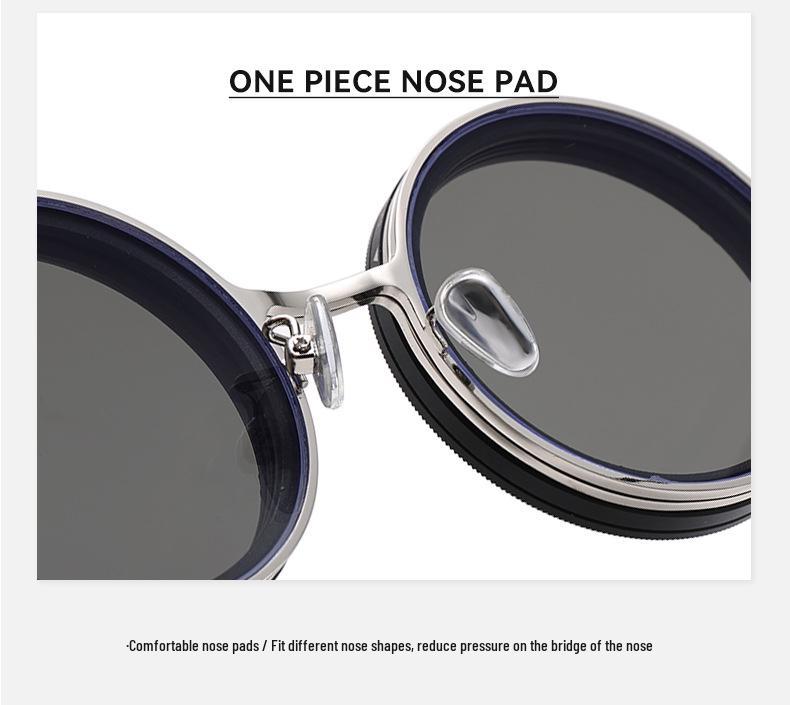 Polarized ND9-Stop Adjustable Magnetic Clip-on Sunglasses for Prescription Eyeglasses