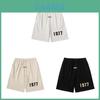 Shorts de Algodão Vintage com Cordão Fear Of God Fog Temporada 8 Para Adolescentes Casuais